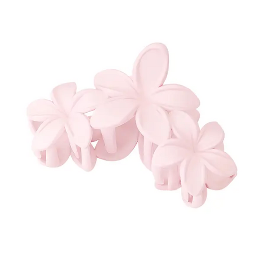 Haarclip Large flowers - Cotton candy