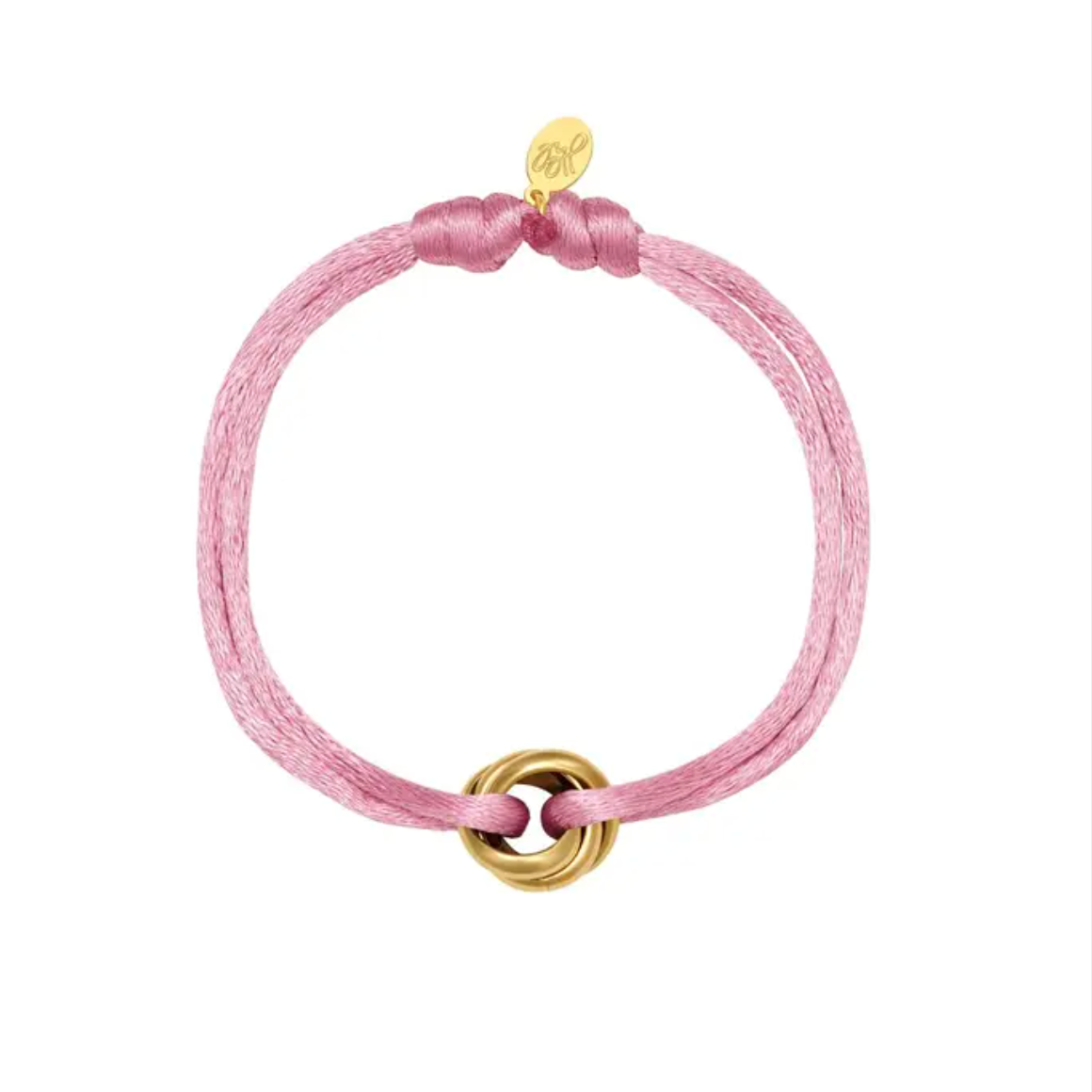 Silk knot bracelet - Pink